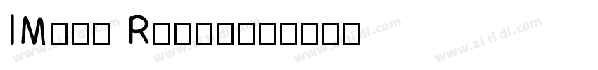 IMing Regular字体转换